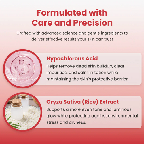 Hypochlorous Acid Rice Peel Shot Duo